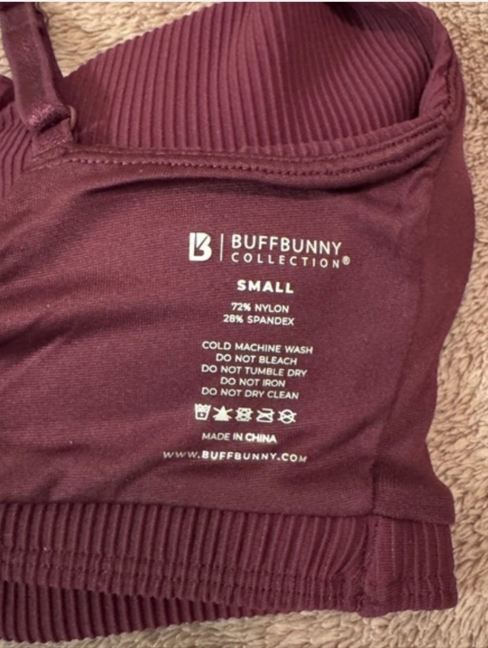 Buffbunny Ribbed Notch Sports Bra - Picture 4 of 4